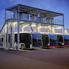 メルセデスベンツ（ダイムラートラック）のEVバスは屋根のパンタグラフで充電可能