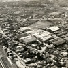 西武鉄道所沢車両工場（1969年）。左下が所沢駅