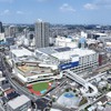 エミテラス所沢。所沢駅は中央やや奥、エミテラス所沢の向こう