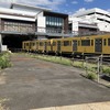 引き込み線分岐点。左奥が所沢駅1番線（9月18日、公道から撮影）