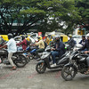 インド・チェンナイの市街地。バイクは生活の足として根付いている