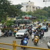 インド・チェンナイの市街地。バイクは生活の足として根付いている