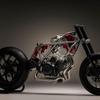 ホンダの電動過給機付きV型3気筒エンジンを搭載するコンセプトバイク