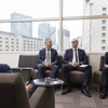 IPG Automotiveのステファン・シュミットCEO（中）、マイケル・コーヘンVP（左）、IPG Automotive Japanの清水圭介社長（右）