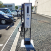 公共施設に設置されたテラチャージのEV充電器