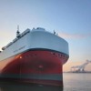 川崎汽船の液化天然ガス（LNG）を主燃料とする7000台積み自動車専用船「PONTUS HIGHWAY」