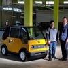 KGモーターズの1人乗りの小型EV「mibot」