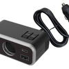 Kashimura・2連セパレートソケット PD30W/リバーシブルUSB レインボーライト付き（KX-244）
