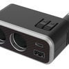 Kashimura・2連ダイレクトソケット PD30W/リバーシブルUSB レインボーライト付き（KX-243）