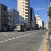 千石2丁目。手前が豊洲方面、奥が住吉方面
