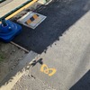歩道に東京メトロのマーキングを発見!!