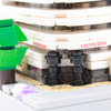 「Honda青山本社ビル」を再現したブロック