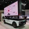 ソフトウェアカンパニーである「Applied EV」と共に開発した「自動運転電動台車」。運転席はない