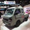 スズキのものづくりの理念を示す集大成である“小・少・軽・短・美“を示すものとして『スーパー・キャリー』が展示された