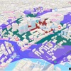 DOCOYA上では高層ビル街などの把握に便利な3Dでの表示も可能
