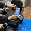 機体のQRコードを読み込み、開錠する