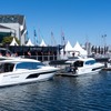 ジャパンインターナショナルボートショー2024のヤマハ発動機の展示。写真は高級ボート「PRESTIGE」