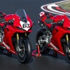 MotoGPファクトリーライダー練習機にはサーキット用の純正アクセサリーを装着している。