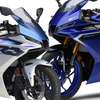 ヤマハ YZF-R3（左）とYZF-R25（右）の2025年モデル
