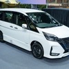 バンコクモーターショー2025に展示された従来モデルのセレナ Sハイブリッド