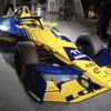東京都庁に展示されたフォーミュラEマシン（2月）