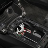 ヘリックスUP6DSPは小型モデルなのでコンソール内のわずかなスペースをうまく利用すればこのように取り付け可能だ。