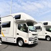 出展されるキャンピングカー
