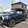 出展されるキャンピングカー