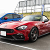 アバルト 124スパイダー × ボルクレーシング TE37 SAGA SL…レイズファンミーティング2025
