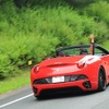 新緑の園内で実際にスーパーカーに同乗できるチャンスも