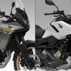 ホンダ『XL750トランザルプ』（左）と『NC750X DCT』（右）の2025年モデル（米国仕様）
