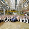 ラーダブランドの小型ミニバン『ラルグス』の5万台目の車両が、イジェフスク工場からラインオフ