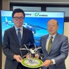 SkyDriveの福澤知浩CEOと長大の 野本昌弘社長