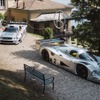 手前からメルセデスベンツ『C11』、『CLK GTR』、『CLK GTRクーペ』