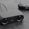 オウルテックのケーブル型車載充電器「OWL-CCUCD2C2-BK」