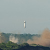 ホンダの再使用型ロケット実験機の離着陸実験の様子