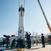 ホンダの再使用型ロケット実験機の離着陸実験の様子