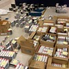 押収したベアリングの模倣品