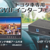 トヨタ純正ナビ対応GVIF変換インターフェースと10.1インチリアモニター