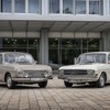 DKW F102（左）とその後継車のアウディ F103
