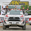 XCRスプリントカップ北海道第3戦 ARK ラリー・カムイ XC-2クラス優勝の番場彬選手/梅本まどか選手組 トヨタ『ハイラックス』