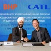 CATLが世界最大級の総合資源企業のBHPと協力覚書を締結