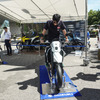 新型『DR-Z4S』『DR-Z4SM』が展示された「スズキ モーターサイクルコレクション2025」（7月19日）