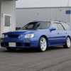 HKS ハイパーマックスS 日産・ステージア装着例 AT（出荷時車高・フロント：45mmダウン / リア：26mmダウン）
