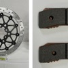 サンスターの熱処理廃止鉄製ブレーキディスク、ローダストブレーキパッド