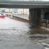 冠水したアンダーパス