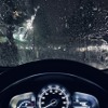 豪雨での走行
