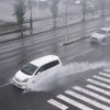 豪雨での走行