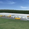 DHL千歳ロジスティクスセンター 完成予想図（外観）