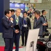 ムサシブースを訪れた岸田文雄前首相
